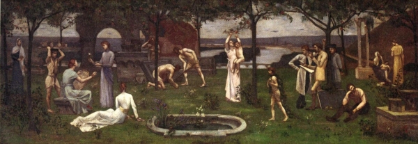 샤반 作, ‘예술과 자연이 한창일 때’, 1890~1895.